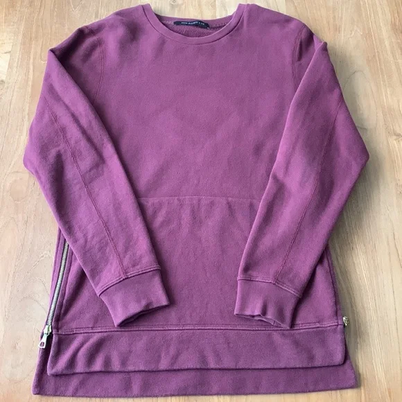 John Elliot Villain Crew Neck Sweatshirt with side zippers - Picture 3 of 10
